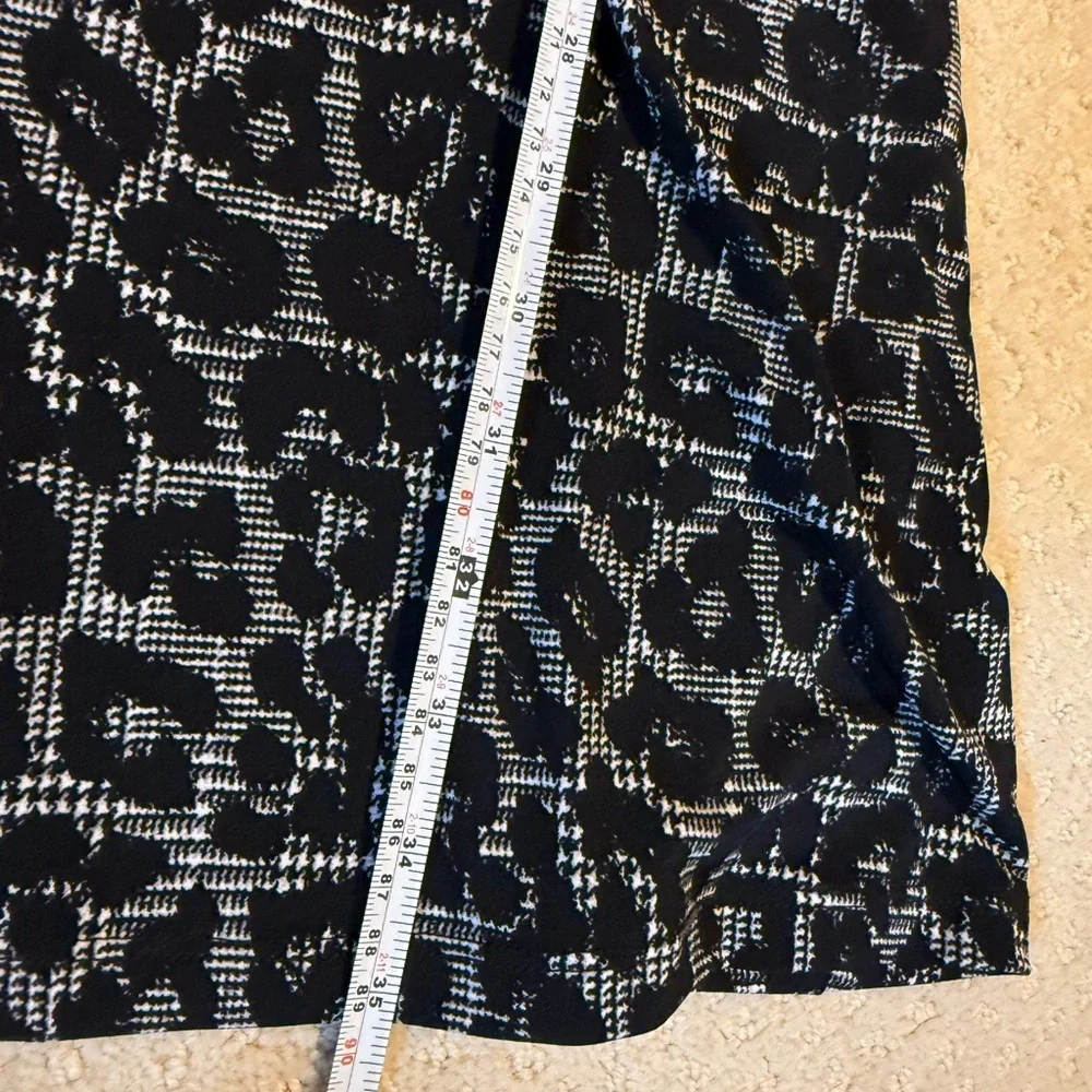 Michael Kors Gray Animal Print Long Sleeve Dress